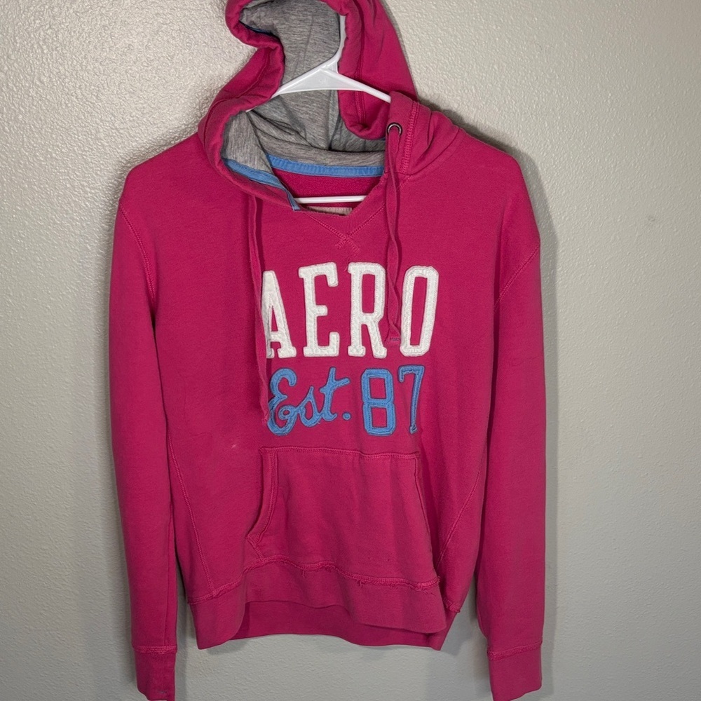 Aeropostale Vintage Fuchsia Hoodie Sweater -35sku